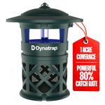 DynaTrap DT2030-GRSR 1 Acre Mosquito & Flying Insect Outdoor Trap and Killer – Kills Mosquitoes, Flies, Wasps, Gnats, & Other Flying Insects - Bug Zapper Alternative – Green