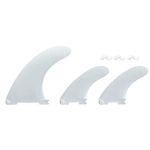 RANGALii 3 White Detachable Replacement Paddleboard Fins Inflatable SUP Stand Up Paddle Board Accessory quick-lock fins Center Fin Side Fins