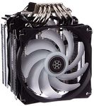 SilverStone Hydrogon D120 ARGB, Dual tower CPU cooler with 6 heat-pipes and dual 120mm ARGB fans, PWM, Intel LGA 1700, AMD AM4, SST-HYD120-ARGB