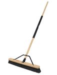 Harper 20224500 24 in. Outdoor Wet/Dry All-Purpose Push Broom with Dual-Bristles for Rough Surfaces, Wet or Dry, Dirt, Wet Grass, Mulch, Hay