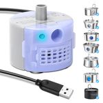 Cat Water Fountain Pump, SMA-800 Replacement Pump for Stainless Steel Pet Water Fountain Safe and Easy to Clean with Low Voltage DC 5V and USB Cable