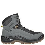 LOWA Renegade GTX MID Unisex Hiking Boots Outdoor Goretex, Dark grey black, 11 US Men