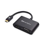 Cable Matters Aluminum USB C to HDMI VGA Adapter for MacBook, Chromebook Plus, Surface Book 2 and More (Thunderbolt 3 Port Compatible)