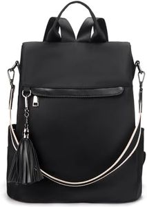 Telena Backpack Purse for Women, Nylon Anti Theft Travel Shoulder Bags with Tassel