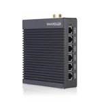 Sharevdi Micro Firewall Appliance,6X In-tel 2.5 GbE I225-V LAN Ports, Fanless Mini PC with Quad Core In-tel N3700 WIFI, Support AES NI(8GB+128GB/6 LAN)