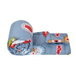 FRESH FROM LOOM Cartoon Printed Single Bed Children Bed Blanket | Glace Cotton Soft Comforter for Kids | Dohar for Kid Boys & Girls | Summer & Winter Blanket (60x90 Inches | King Size | Light Grey)