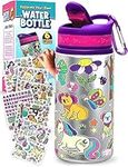 PURPLE LADYBUG Decorate Your Own Water Bottle for Kids Craft Kit - Unique Birthday Gifts for Girls, Girls Gifts 6-8 Years Old, 9 Year Old Girl Gift Ideas & Teen Girl Gift - Arts & Crafts for Kids 8-12