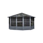 Gazebo Penguin Florence Solarium 12 Ft. x 12 Ft. in Slate
