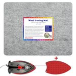 ZOMONETI 18" x 14" Wool Pressing Mat 100% New Zealand Felted Wool Ironing Mat Pad Blanket for Quilter, Sewing, Quilting Supplies and Notions