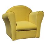 COCH Soft Hug Premium Yellow Baby Sofa, Hardwood Frame, High-Density Super Soft Foam, Child-Friendly Fabric, Easy Clean, Ergonomic, Non-Toxic, Kids Furnishings, Small Sofa, Baby Seat for 0.6-4 Years