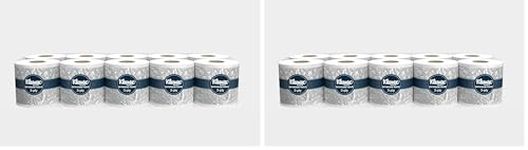 Kleenex® 3 ply Toilet Paper Tissue Roll, 10 Rolls, 240 Pulls/Roll (Total 2,400 Sheets) (82026) (Pack of 2)