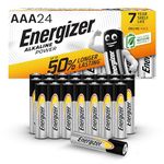 Energizer AAA Batteries, Alkaline Power, 24 Pack, Triple A Battery Pack - Amazon Exclusive (Packaging may vary)