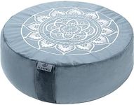 Florensi Meditation Cushion - Comfortable Floor Pillow - Traditional Tibetan Meditation Pillow with Beautiful Velvet Cover - Large Floor Cushion Seating