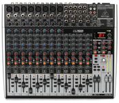 Behringer XENYX X2222USB Premium 22-Input 2/ 2-Bus Mixer with XENYX Mic Preamps and Compressors, British EQ, 24-Bit Multi-FX Processor and USB/ Audio Interface, Compatible with PC and Mac