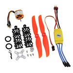 KEESIN RC 2200KV Brushless Motor, 2212-6+ with 30A Brushless ESC Set,6035 Propeller Accessories Kit Mount for RC Plane Quadcopter Helicopter