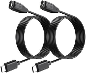 2 Cable Cargador para Garmin Fenix 7/7S/7X, 6/6 Pro/6s Pro/6x, 5/5x/5s Plus, Forerunner 945 935 245 45 45S, Vivoactive 3, Approach XS10 S40 X10, Quatix, Instinct, D2 Delta, Cables de Carga USB-C