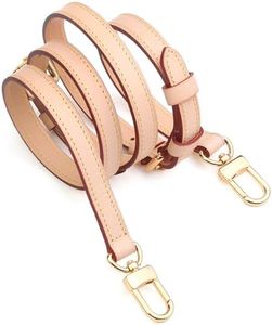 Jiesinlov Vachetta Leather Replacement Crossbody Bags Strap Adjustable Shoulder Strap for Speedy 20 25 (0.59Width Three Segments Adjustable 26.8-47.2Length)