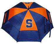 Team Golf NCAA Syracuse Orange 62" Golf Umbrella with Protective Sheath, Double Canopy Wind Protection Design, Auto Open Button