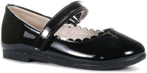 Grosby Girl's Roxie Party Shoes, Black, UK 10/US 11