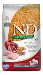 FARMINA N&D Ancestral Grain Dry Dog Food, Senior Adult Medium & Maxi Breed, 2.5-kg, Chicken and Pomegranate