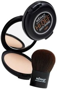 MËNAJI Anti-Shine Powder Light and a Deluxe Kabuki Brush