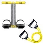 Pro365 Double Spring Tummy Trimmer With Yellow Resistance Toning tube For Home Workout