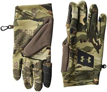 Under Armour Men's Hunt Early Season Fleece Gloves, Ua Forest 2.0 Camo (988)/Black, Large