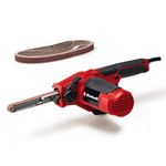 Einhell 500W Electric Mini Belt Sander - Finger Sander with Speed Control (Max 1,700m/min), 13mm Grinding Arm Accesses Small Spaces - TC-BF 500 E Detail Sander Power File with 6 x Abrasive Belts