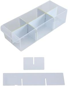 BIN BETTER Compatible with Craftsman, ArtBin, Configurable Small Drawer Dividers for Tool and Craft Storage Cabinets (64 Width Dividers + 12 Length Dividers)