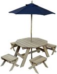 KidKraft Wooden Octagon Table, Stoo