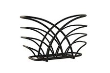 Spectrum Diversified Flower Napkin Holder, Black