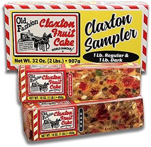 Claxton Fruit Cake Regular-Dark Sampler-Packed in New, Claxton Gift Carton