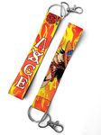 ComicSense.xyz One Piece Anime Lanyard Keyring, Ace Keychain For Bag Bike Car Collectible - Pack Of 1 | Satin, Multicolor