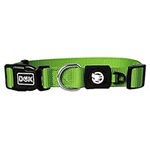 DDOXX Nylon Dog Collar - Strong and Adjustable Collars Dogs - S (Green), tree collar