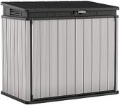 Keter 240790 Premier XL Outdoor Horizontal Storage Shed, Grey