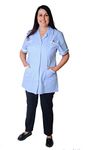 Skywear T70 Healthcare Beauty Tunics Woman Girls Ladies Tops Office Uniform Shirts Top, SkyWhite, 22