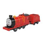 Thomas & Friends Motorized Toy Train James Battery-Powered Engine with Tender for Pretend Play Preschool Kids Ages 3+ Years