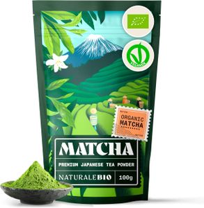 NaturaleBio Organic Matcha Green Tea Powder, 100g