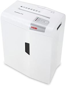 HSM shredstar X10 Destructeur de documents degré de sécurité 3 10 feuilles coupe en particules Blanc/Argent