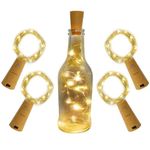 DISENO 20 Led Wine Bottle Cork Copper Wire String Lights,2M Battery Operated Lights for Home Decoration, String Lights for Home Decoration