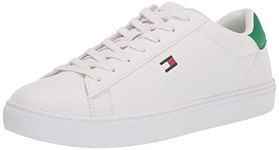 Tommy Hilfiger Men's Brecon Sneaker, White/Jellybean 143, 10.5