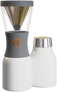 Asobu 0842591028380 Cold Brew Brewing Coffee Machine with a Kupferisolierten 40 oz Steel Portable Stay Cool Carafe, White