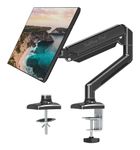 Softline Pro SP HMS1 Single Monitor Desk Mount, Gas Spring Single Arm Monitor Stand Desk VESA Mount for 13 to 32 Inch Screen with Clamp and Grommet Mounting Base