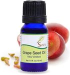 SVATV Grapseed Essential Oil For Natural Yoga Massage & Therapeutic Grade Oil, Boost Uplifted Mood & Room Freshness - Aromatherapy, DIY Personal Care - 10ml