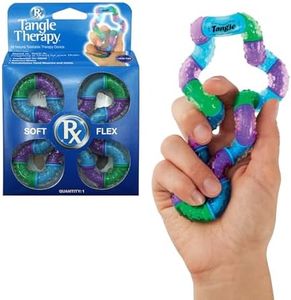 Tangle Therapy - Fidget Tangle to Reduce Anxiety - Rubber Textured Fidget for Hand Therapy