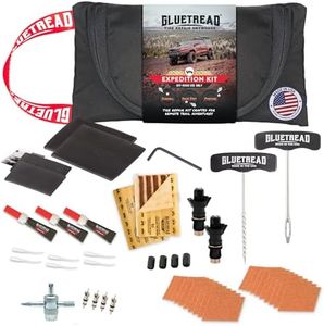GlueTread Expedition All-Inclusive Off-Road Tire Repair Kit | Repair Any Kind of Tire Damage or Puncture | Includes Sidewall Tire Repair Patches, Plugs, and Colby Emergency Valve Stems