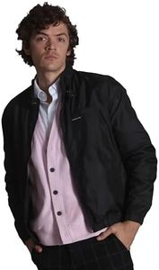 Members Only Men’s Windbreaker Packable Jacket, Waterproof Rain Jacket Men Lightweight for Golf Cycling Running Fishing Hikking Gear - Black 3X-Large