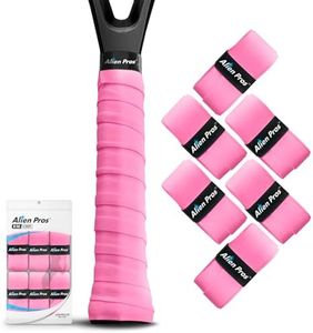 ALIEN PROS New Model M-Tac Tennis Racket Grip Tape (6 Grips) Tennis Overgrip Grip Tape Tennis Racket Tac Feel Tennis Grip – Wrap Your Racquet for High Performance (6 Grips) (Neon Pink)