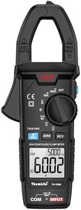 THEMISTO TH-M90 Auto Range, Ac/Dc Current, True Rms Digital Clamp Meter (600A,6000 Counts), Black