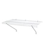 ClosetMaid Wire Shelf Kit with Hardware, 2 Ft. Wide, for Pantry, Closet, Laundry, White Vinyl Finish